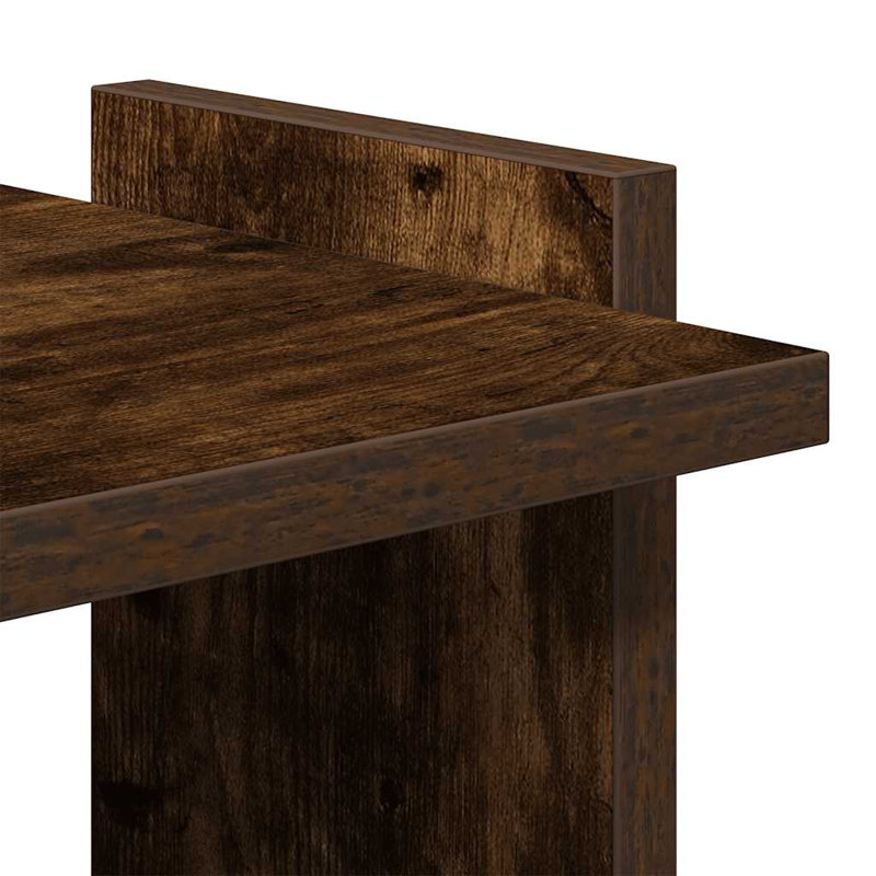 60cm W Bookcase, (3 Shelves) 120cmH x 60cmW x 30cmD, Smoked Oak