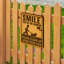 Panneau d'avertissement en bois «Smile You’Re On»