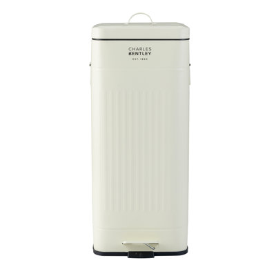 Retro Steel Step On Kitchen Trash Can - 30L