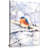 Winter Robin In The Snow - Wrapped Canvas Print-71640719