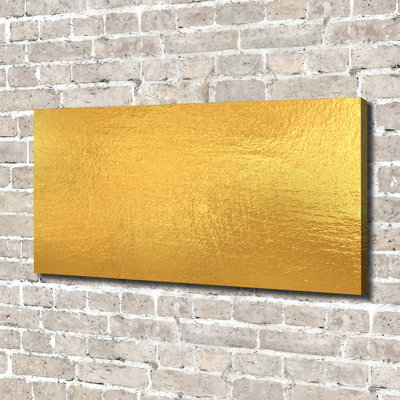 Golden Foil Background - Wrapped Canvas Print