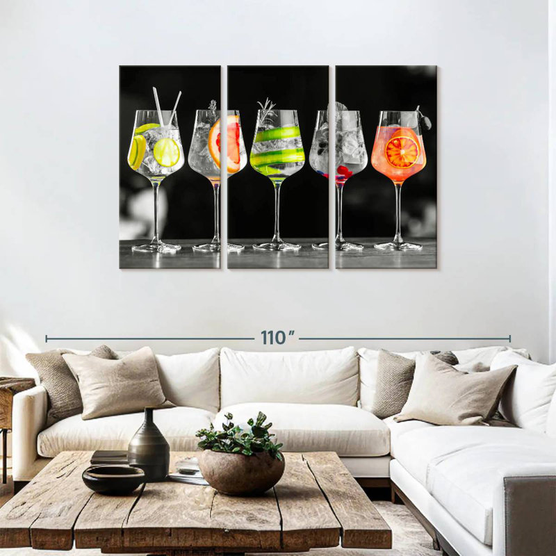  «Cocktails, H 48 po x l 74 po