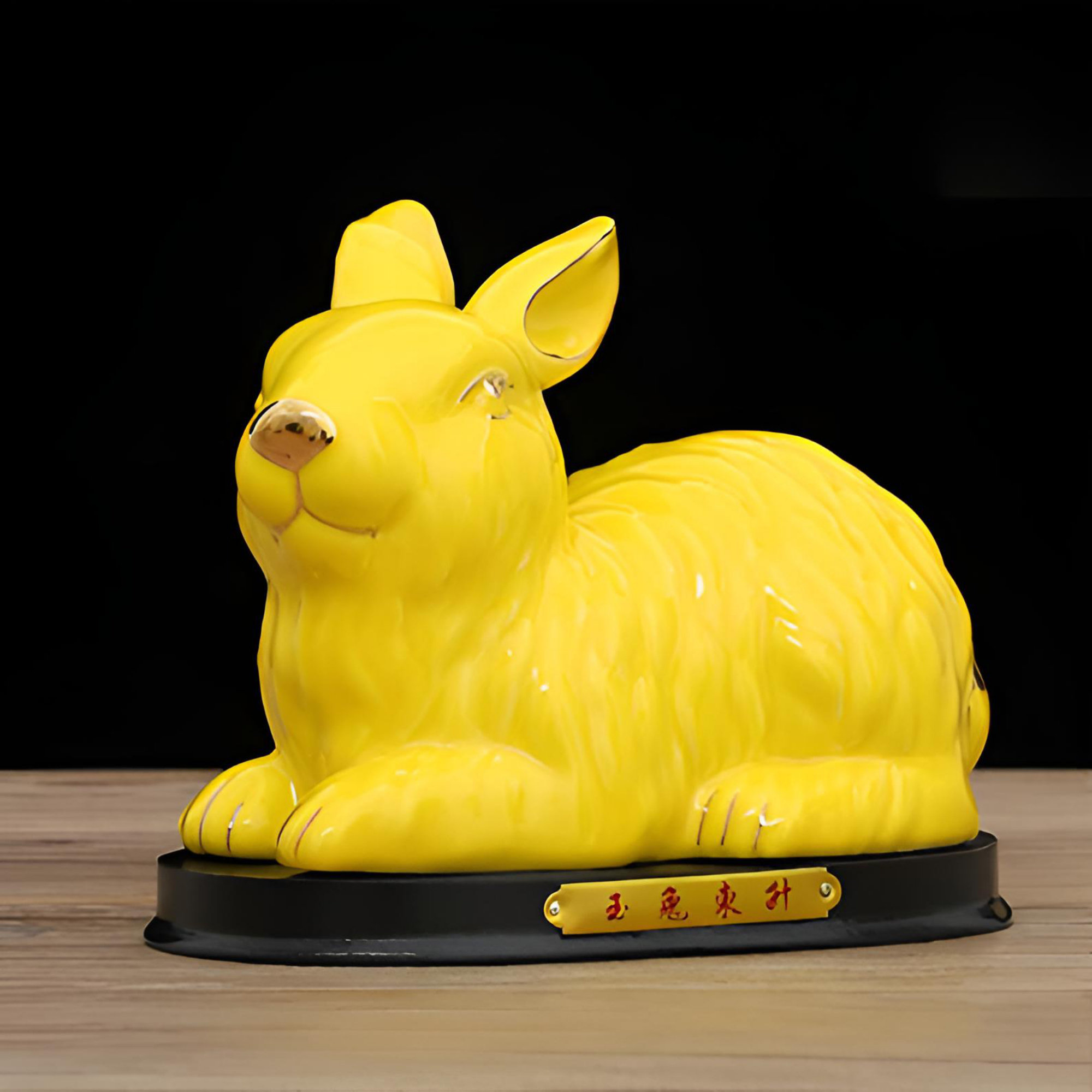 Rosdorf Park Charming Rabbit Statue For Prosperity And Luck | Wayfair