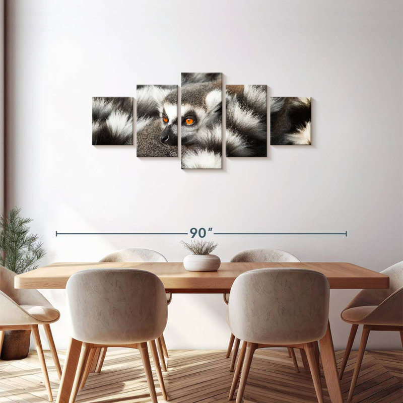 Ring-Tailed Lemur, 30" H x 68" W