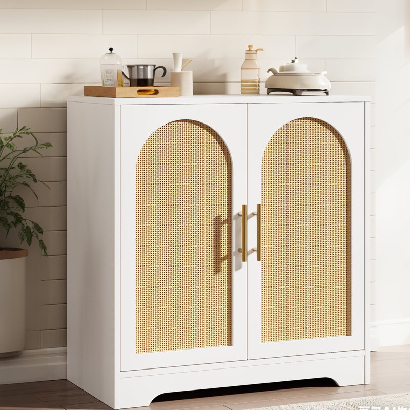 39.6cm Sideboard, White/Natural