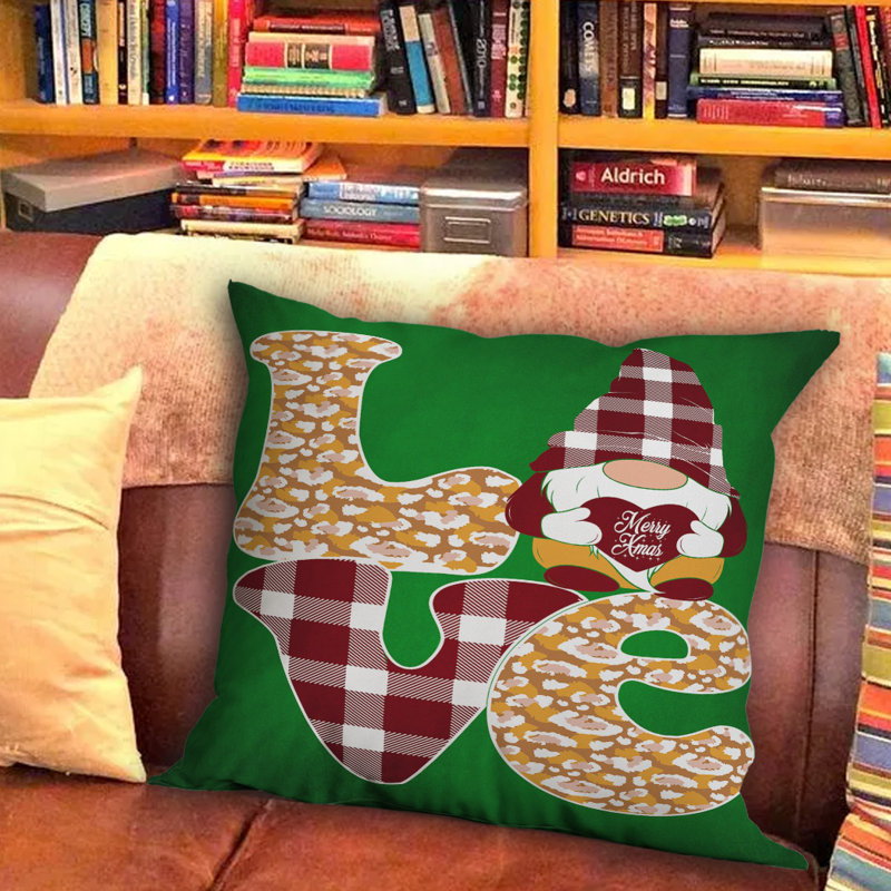 Plaid Outdoor Reversible Throw Pillow, 18" x 18"