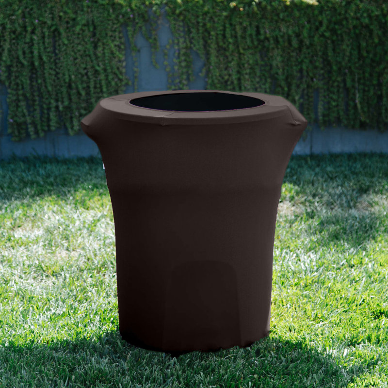Housse pour poubelle extensible en élasthanne, Brun
