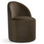 Chaise rembourrée entièrement assemblée en velours avec roulettes cachées (ensemble de 2)-131404753