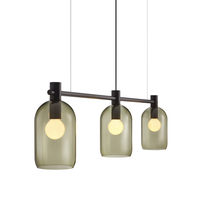 Luminaire suspendu linéaire à 3 lumières Bub