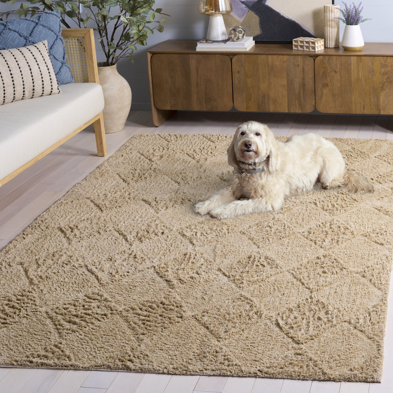 Tapis d'intérieur lavable à la machine en coton recyclé touffeté à la main 226 Easy Care, Rectangle de 5 pi x 8 pi