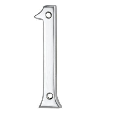 Clapham 7cm H Brass House Number