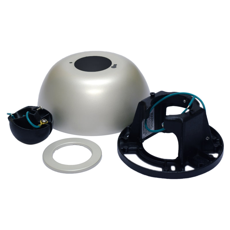 Ceiling Fan Sloped Ceiling Kit - Silver - Wet Rated, Silver