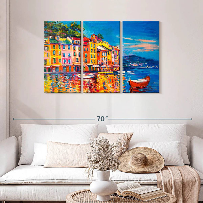 Gillard Harbor Town, 28" H x 45" W