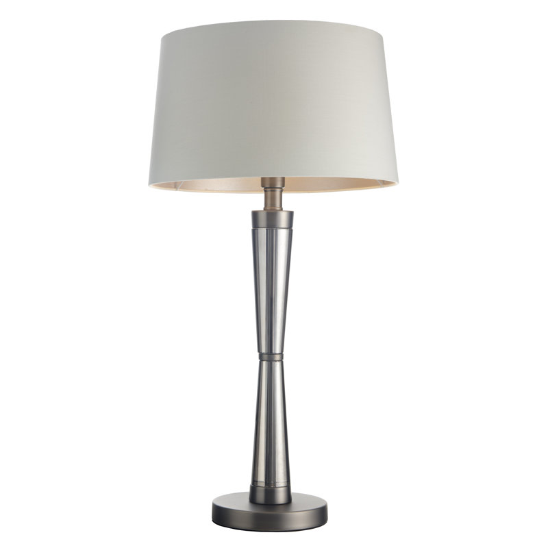 Diahna Crystal Table Lamp, Matt Black