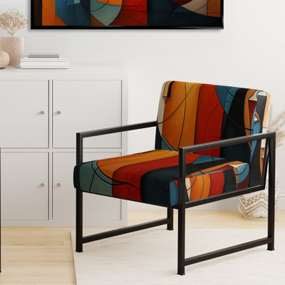 Chaise d'appoint rembourrée Cubism
