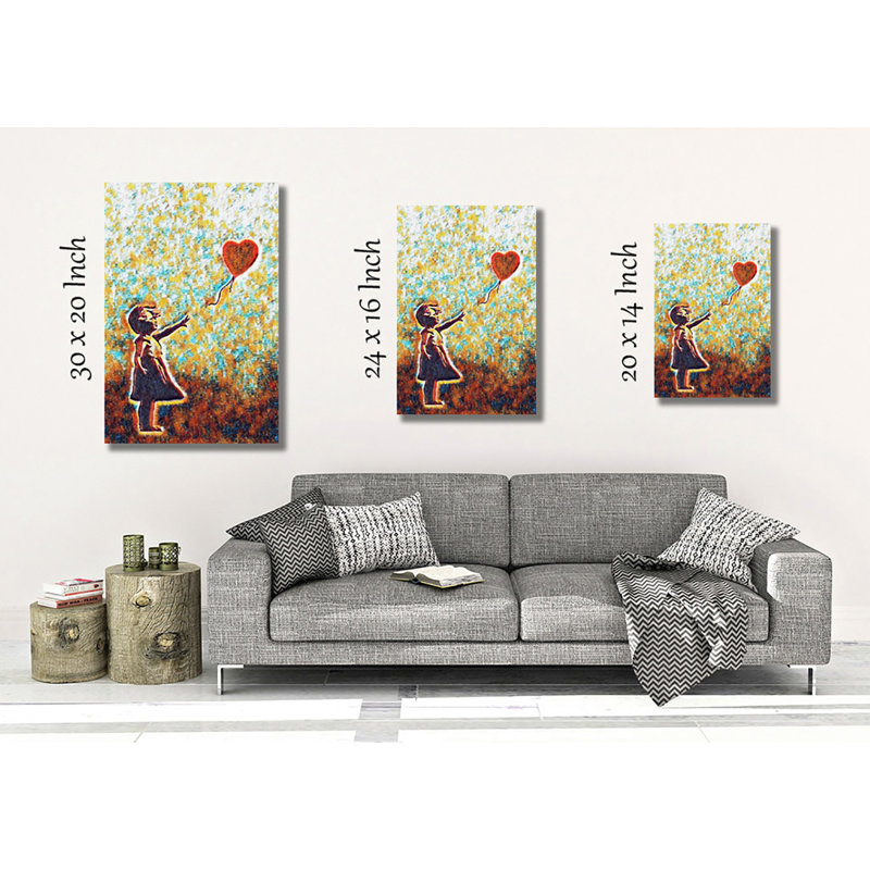 Banksy - Wrapped Canvas Print, 50cm H x 35cm W