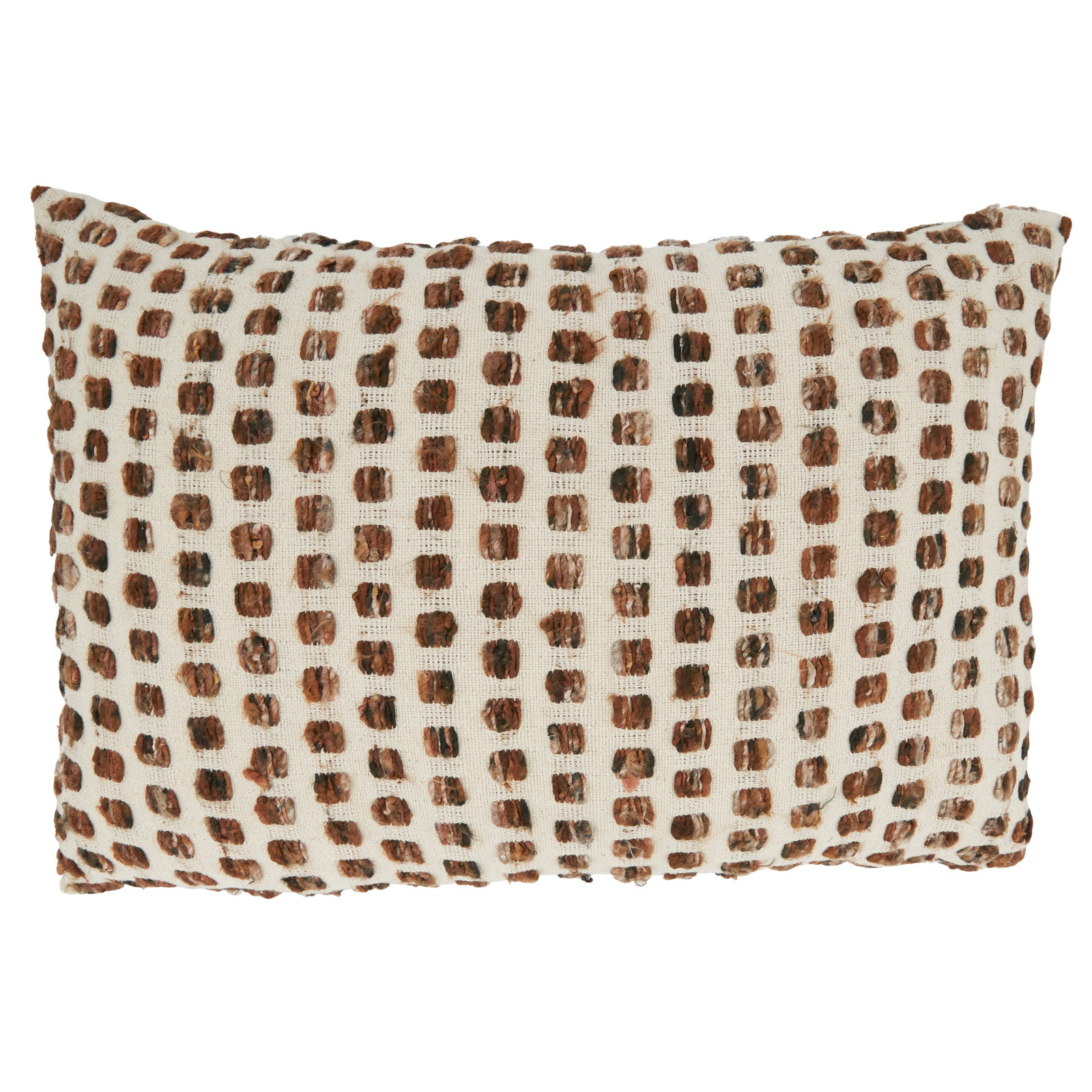 June Collection Geometric Cotton Lumbar Throw Pillow, Down Blend