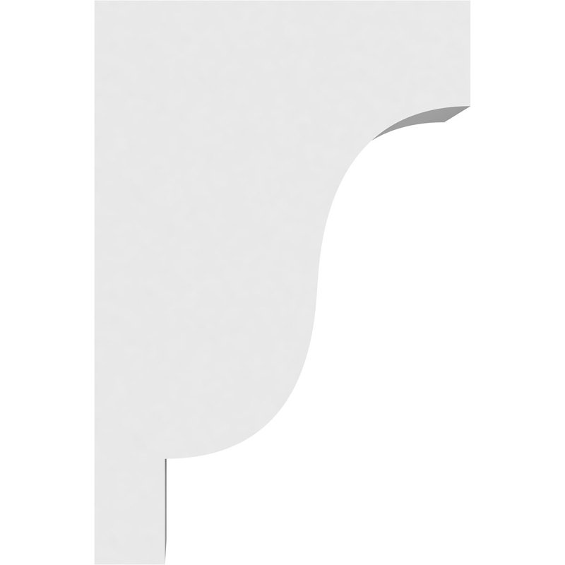 Corbeau standard en PVC de qualité architecturale Newport, H 12 po x l 5 po x P 8 po