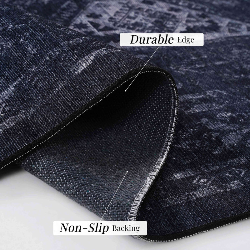 Washable Rug Doormat Rug, Rectangle 2' x 3'