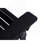 Folding Adirondack Chair with Dual Cup Holder - Composite Adirondack Chair with Wood Texture- Black-1427248133