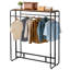 Garment Storage Rack with Shelf