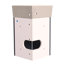 Corner Bathroom Vanity Sink Combo for Small Space Wall Mounted Cabinet Set, Ceramic Sink