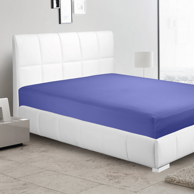 Drap-housse simple de couleur unie Premier., Bleu royal, Très grand