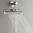 FORNO ACQUA AcquaFALL Shower, Brushed Nickel Finish, Overhead Rainfall Shower, 7 Function Diverter, Handheld Shower Head, Body Jets, 2.5 GPM Flow Rate-116472652