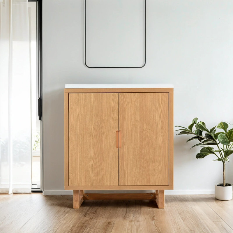 Meuble-lavabo 30 po avec lavabo, Bois robuste