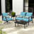 Aoodor Outdoor Seat/Back Cushion-101901611-101901617