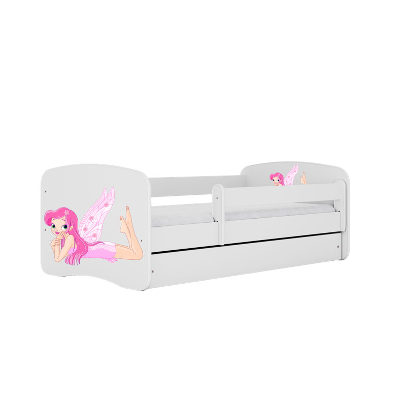 Cicero Standard Panel with Storage Included, Toddler (70 x 140cm), White