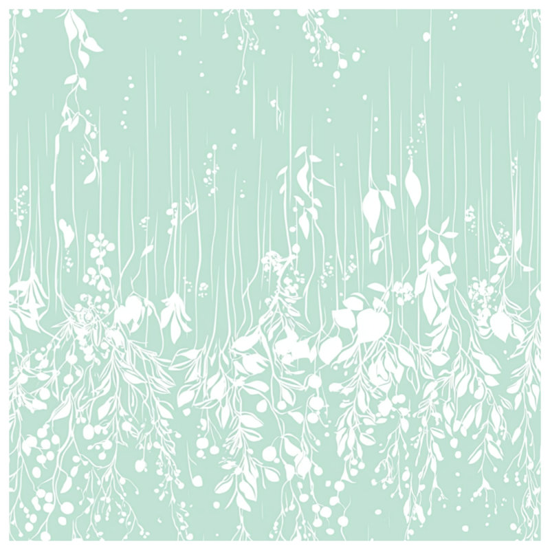White Hanging Vines Quilted Bedspread All Sizes, King