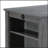 Graham 36 Inch Gray Finish Counter Height Dining Table with USB Charging Ports and Storage Shelves for Small Spaces-1844835224-1844835222