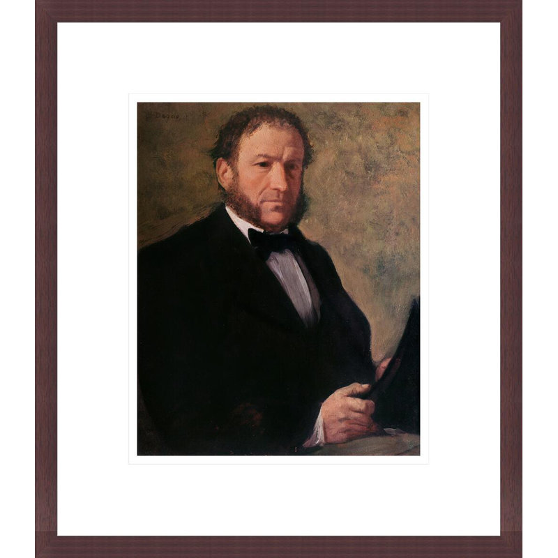 Portrait de M. Ruelle par Edgar Degas, impression giclée encadrée, H 15,74 po x l 13,75 po