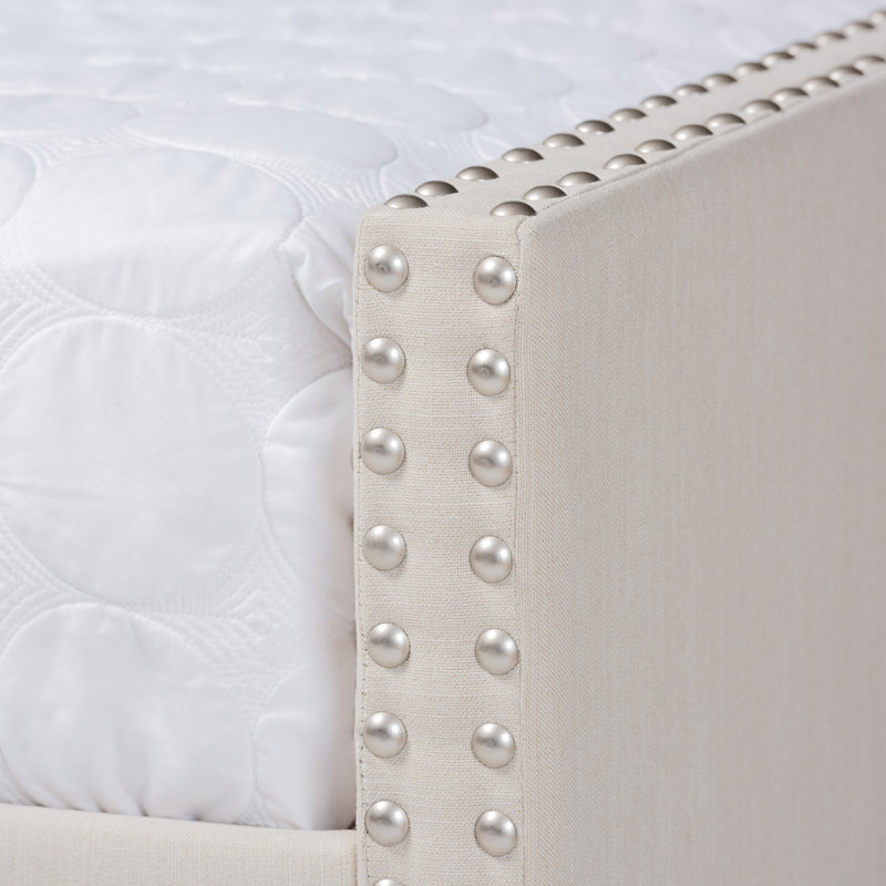 Weldon Upholstered Daybed, Queen, Beige