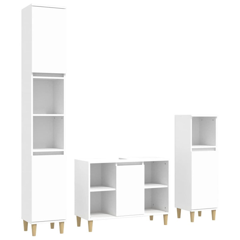Hoehn Bathroom Furniture Suite, White