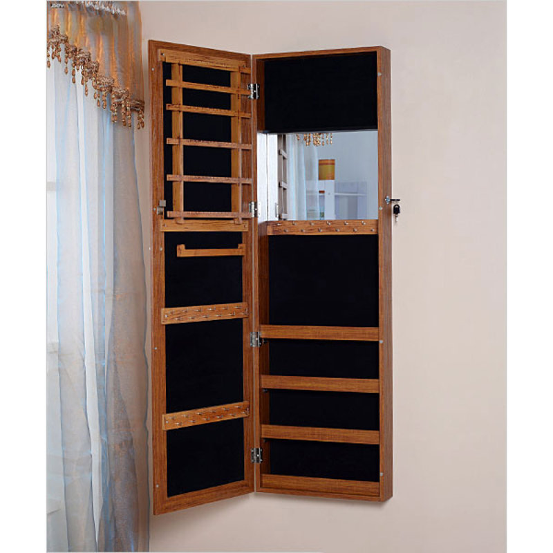 Armoire à bijoux à fixation murale et au-dessus de la porte