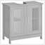 Organisateur de rangement de salle de bain, armoire de salle de bain, meuble de rangement sous piédestal-129202598