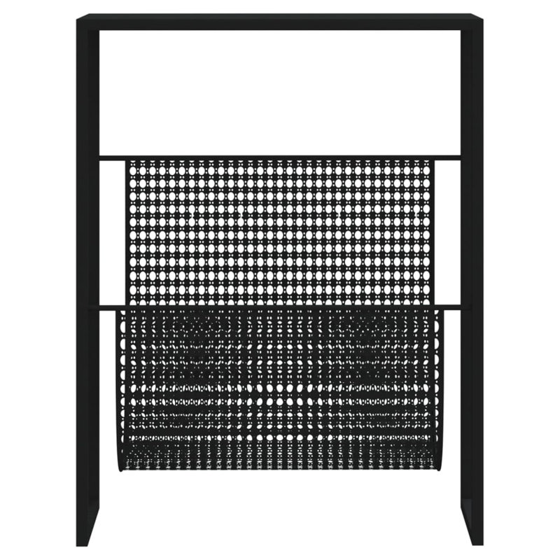 Southmead Metal Free Standing Magazine Rack, Black