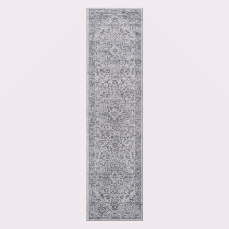 Collection Silver/Oriental Non-Shedding Living Room Bedroom Dining Home Office Stylish And Stain Resistant Area Rug