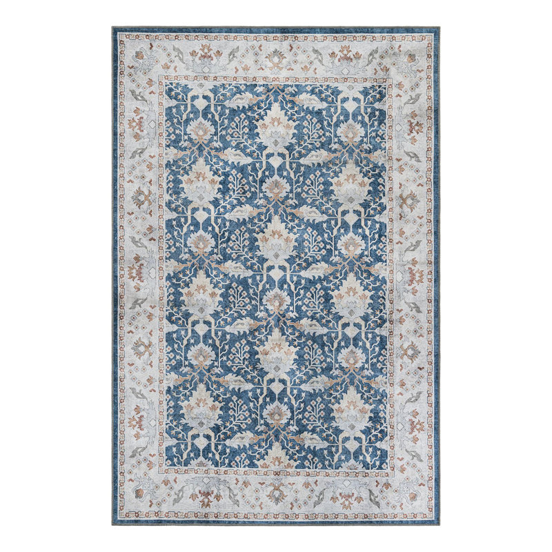 Mochnick Performance Chenille Floral Indoor Rug, Rectangle 6'1" x 9'