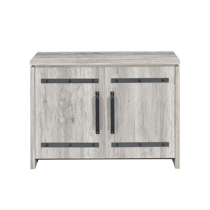 Armoire de rangement contemporaine en bois flotté gris - Convient à un décor moderne