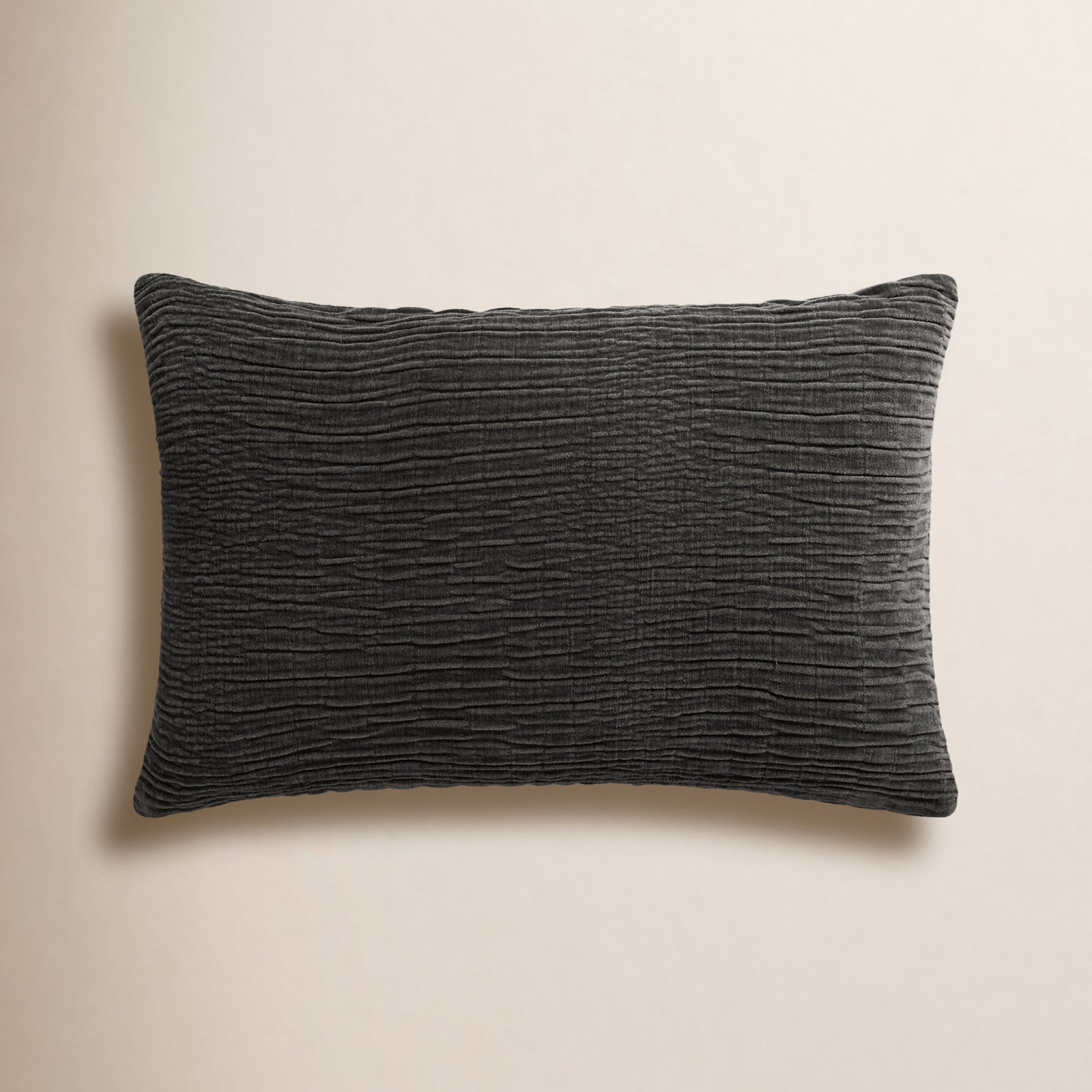 Edan Throw Pillow, Charcoal, 21" x 13", Polyester/Polyfill