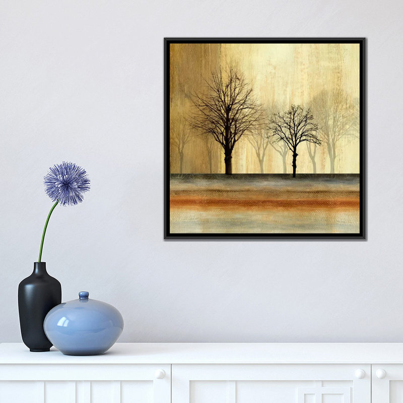 « escape », impression sur toile, H 18 po x l 18 po x P 1,5 po, Toile encadrée noire, Pas de tapis