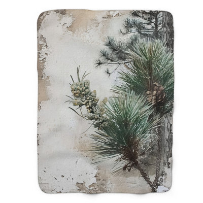 Evergreen Enchantment - Couverture en sherpa de qualité supérieure