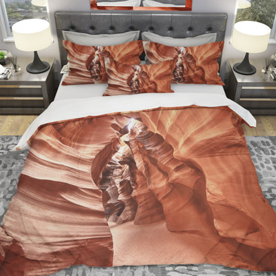 Ensemble de housse de couette designart antilope canyon high structures