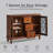 45" 3-Drawer Sideboard Buffet, Mid-Century Door Accent Cabinet-938149892