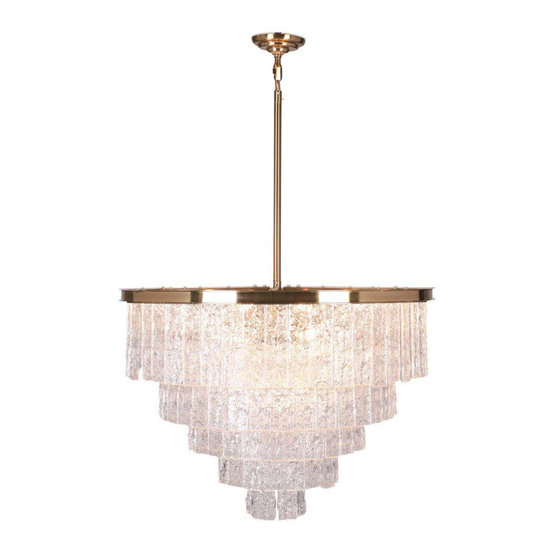 Lustre à 8 lumières Koushirou, Laiton laqué