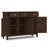 51"W Solid Wood 3-Shelf Entryway Storage Cabinet with Adjustable Shelves