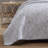 Tommy Bahama Distressed Water Leaves Grey Cotton Reversible Quilt Set-64765899